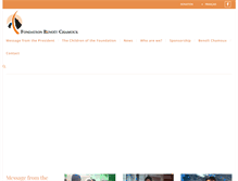 Tablet Screenshot of fondationchamoux.com